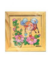 Картинка к книге Головоломки - Пчелка-головоломка в деревянной рамке (Д-279)