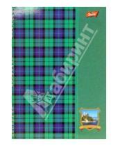 Картинка к книге Unipap - Тетрадь 80 листов Шотландка зеленая, пружина (LW-5050)