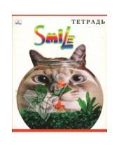 Картинка к книге Тетради - Тетрадь 48 листов клетка (ТКЛ8481385) Кошка и аквариум