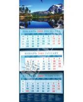 Картинка к книге Календарь квартальный 320х780 - Календарь 2009 Горное озеро (14812)