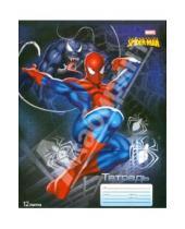 Картинка к книге Канцелярские товары - Тетрадь 12 листов крупная клетка (4263/4) Spiderman