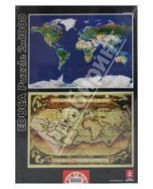 Картинка к книге Пазл 2 в 1 - Пазл-1000 Карты мира (2 по 1000 в 1) (13296)