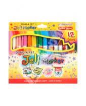 Картинка к книге DONG-A - Мелки гелевые 12 цветов Jell Markers (JE100-12)