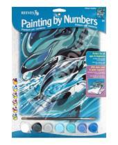 Картинка к книге Reeves - Набор для раскрашивания красками "Дельфины" (PPNJ44)