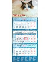 Картинка к книге Календарь квартальный 320х780 - Календарь квартальный 2011 год. "Год кота. Красивый кот" (14108)