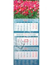 Картинка к книге Календарь квартальный 320х780 - Календарь квартальный 2011 год "Тюльпаны" (14150)