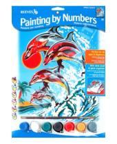 Картинка к книге Reeves - Набор для раскрашивания красками "Дельфины" (PPNJ34)
