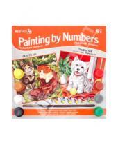 Картинка к книге Reeves - Набор для раскрашивания красками "Котята + Собака" (PPDS5)