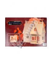 Картинка к книге Дома, мельницы, маяки - Сборная деревянная модель "Дом с портиком" (G-DH002)