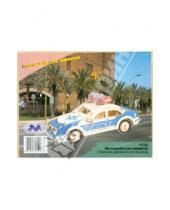 Картинка к книге Цветные модели - Сборная деревянная модель "Полицейская машина" (P135)