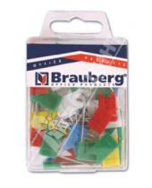 Картинка к книге Brauberg - Булавки-флажки маркировочные цветные, 50 штук (221537)