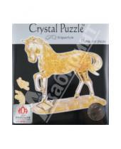 Картинка к книге Crystal Puzzle - Головоломка ЛОШАДЬ золотая (91101)