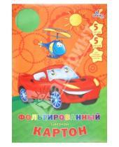 Картинка к книге Картон и цветная бумага - Картон "Транспорт" 5 листов, 5 цветов (А4 ЦКФ5111)