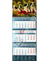 Картинка к книге Календарь квартальный 320х780 - Календарь 2013 "Щенки" (14348)