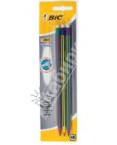 Картинка к книге BIC - Набор карандашей чернографитных "Evolution" 3 штуки с ластиком, HB (890278)