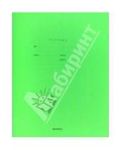 Картинка к книге Премьера - Тетрадь 12 листов, косая линейка "One color", зеленый (30205)