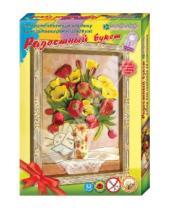 Картинка к книге Цветочные букеты - 3D-аппликация. "Радостный букет (тюльпаны)". Набор для творчества (АБ 21-131)