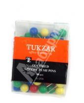Картинка к книге TUKZAR - Кнопки-булавки силовые "СФЕРА" цветные 30 штук (TZ 2528)