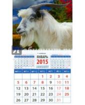 Картинка к книге Календарь на магните  94х167 - Календарь магнитный на 2015 год "Год козы. Белый козел" (20531)
