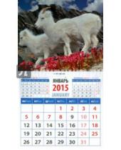 Картинка к книге Календарь на магните  94х167 - Календарь магнитный на 2015 год "Год козы. Горные козочки" (20536)