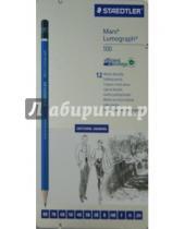 Картинка к книге Карандаши чернографитовые - Карандаш чернографитовый Mars Lumograph 100 (12 штук) (100G12S)