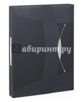 Картинка к книге Esselte - Папка-бокс с резинкой (A4, 40 мм, полупрозрачная, черная) (624049)