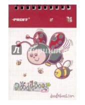 Картинка к книге Proff - Блокнот Doodle Boos (40 листов, A6, клетка, евроспираль) (DD15-NBS640)