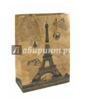 Картинка к книге Бумажные пакеты - Пакет бумажный "Эйфелева башня большой" (24х33х8 см) (38866)