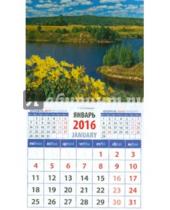Картинка к книге Календарь на магните  94х167 - Календарь магнитный 2016.  Родные просторы (20621)