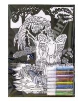Картинка к книге Бархатные раскраски (гелевые краски) - Бархатная раскраска: Фея (1506)