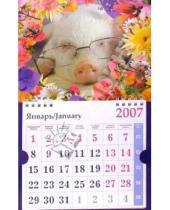 Картинка к книге Календари - Календарь 2007 Поросенок в очках (МО-0031)