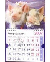 Картинка к книге Календари - Календарь 2007 Свадебные поросята (МО-0033)
