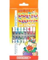 Картинка к книге Fibracolor - Фломастеры мини 20 цветов Duetto Clown (0890)