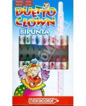 Картинка к книге Fibracolor - Фломастеры мини 10 цветов bipunta Duetto Clown fibracol (0906)