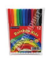 Картинка к книге Фломастеры 12 цветов (9-14) - Фломастеры 12 цветов "Rainbow Kids" (7550/12)