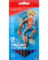 Картинка к книге Silwerhof - Фломастеры 18 цветов "Superhero cosplay" (871826-01)