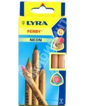Картинка к книге LYRA - Карандаши 6 цветов (нелакированные) Ferby Neon (3611063/973К06)
