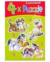 Картинка к книге 4х Puzzle - Puzzle-4х5х6х7 "Животные" (4 в 1) (В-04096)