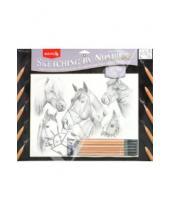 Картинка к книге Раскрашивание карандашами (графическими) - Набор для раскрашивания графитными карандашами "Лошади (головы)" (PPSK2)