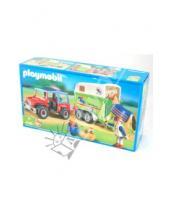 Картинка к книге Playmobil - Джип с фургоном для лошадей (4189)