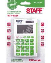 Картинка к книге STAFF - Калькулятор карманный STF-6238 зеленый, 8 разрядов (250283)