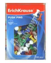 Картинка к книге Erich Krause - Силовые кнопки-гвоздики цветные, 100 штук (19749)