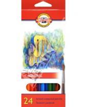 Картинка к книге Цветные карандаши более 20 цветов - Карандаши цветные, 24 цвета "Рыбки" (акварель) (3718)