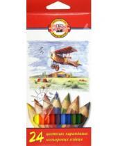Картинка к книге Цветные карандаши более 20 цветов - Карандаши цветные, 24 цвета (3584)