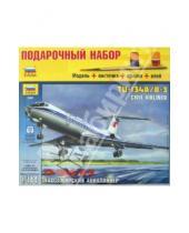 Картинка к книге Подарочные наборы (клей+краски+кисти) - Пассажирский авиалайнер "Ту-134А/Б-3" (7007П)