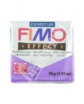 Картинка к книге Полимерная запекаемая глина - FIMO Effect полимерная глина, 56 гр., цвет полупрозрачный лиловый (8020-604)