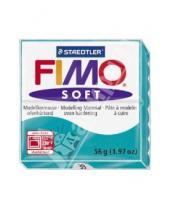 Картинка к книге Полимерная запекаемая глина - FIMO Soft полимерная глина, 56 гр., цвет мята (8020-39)