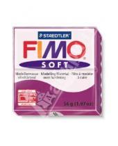Картинка к книге Полимерная запекаемая глина - FIMO Soft полимерная глина, 56 гр., цвет фиолетовый (8020-61)