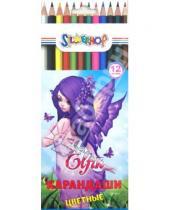 Картинка к книге Цветные карандаши 12 цветов (9-14) - Карандаши, 12 цветов, "ELFIN" (134100-12)