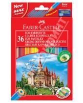 Картинка к книге Faber-Castell - Цветные карандаши "ECO Замок" с точилкой, 36 цветов (120136)